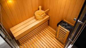 Phòng xông khô sauna tại Massage Tân Hoàng Gia Quy Nhơn